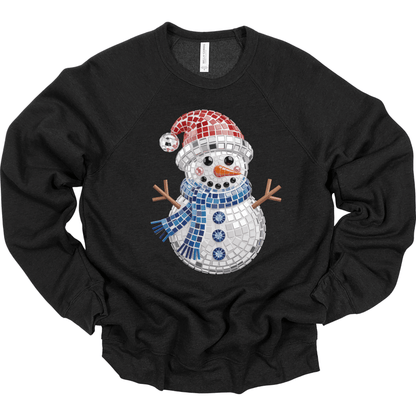 Faux Bling Mosaic Snowman