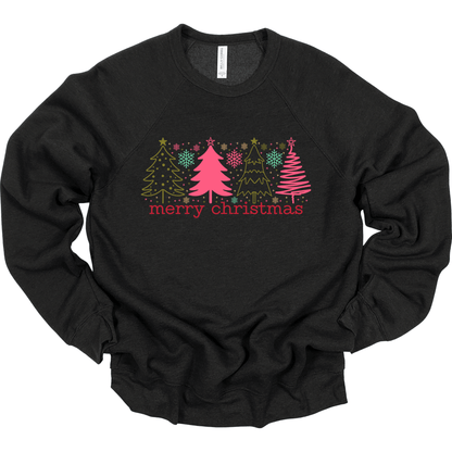 Merry Christmas Pastel Trees