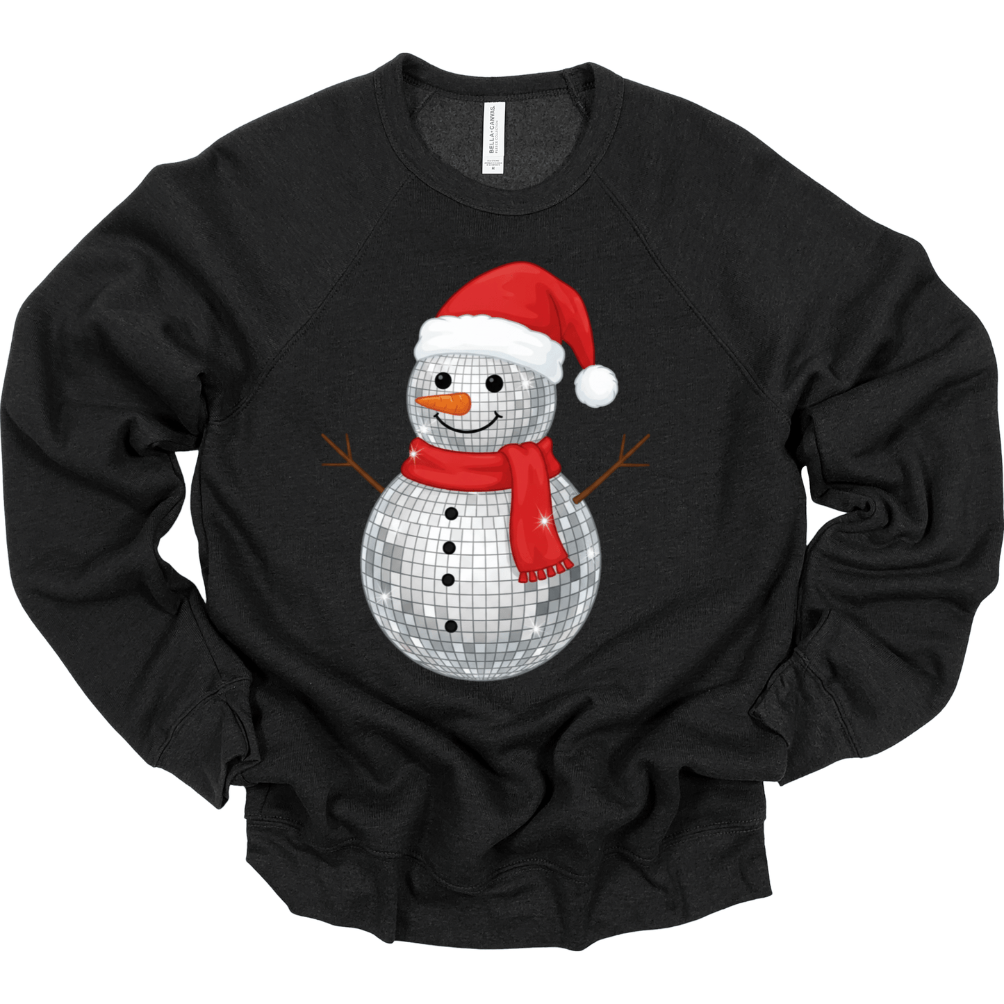 Faux Disco Ball Snowman