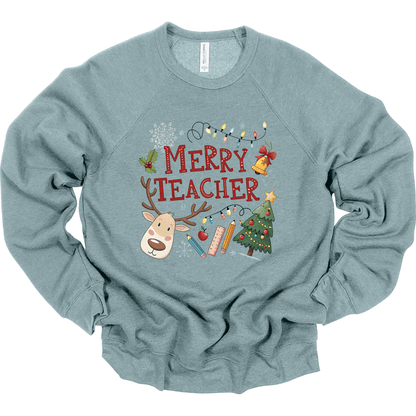 Merry Teacher – Cute Reindeer & Classroom Holiday Lights