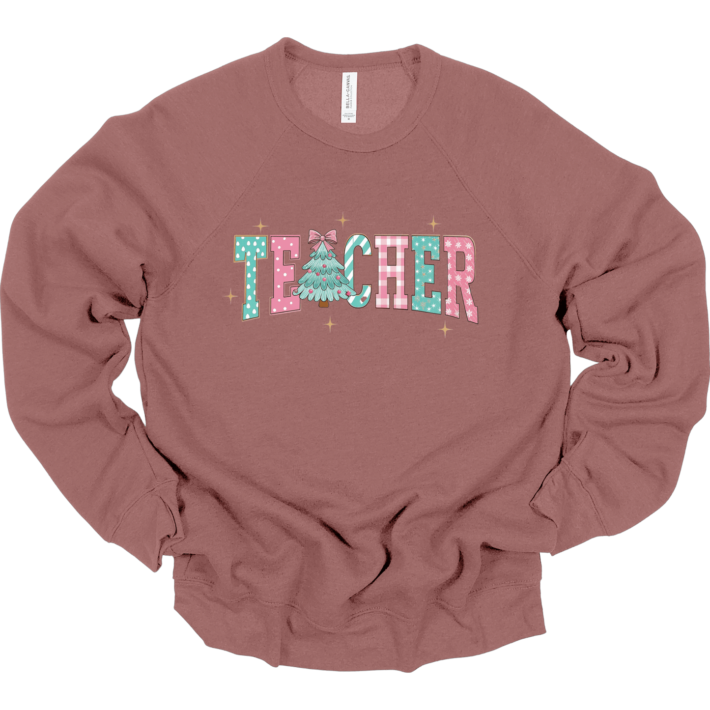 Teacher Christmas Preppy Pastel