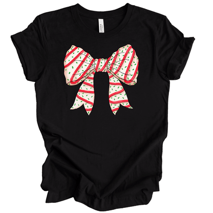 Christmas Tree Cake Coquette Bow