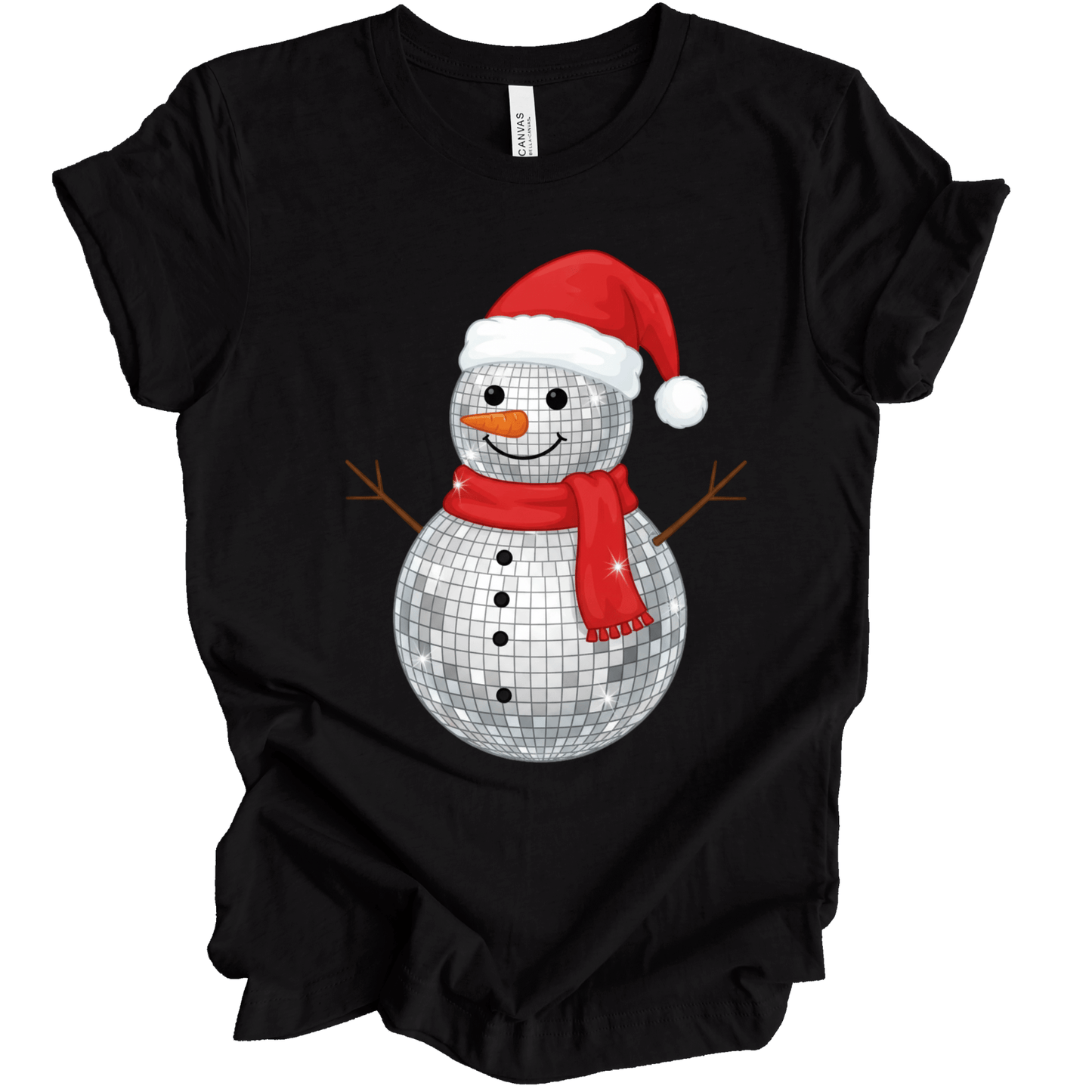 Faux Disco Ball Snowman