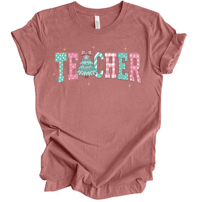 Teacher Christmas Preppy Pastel