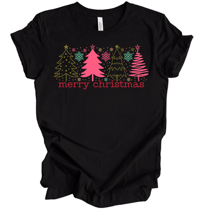 Merry Christmas Pastel Trees