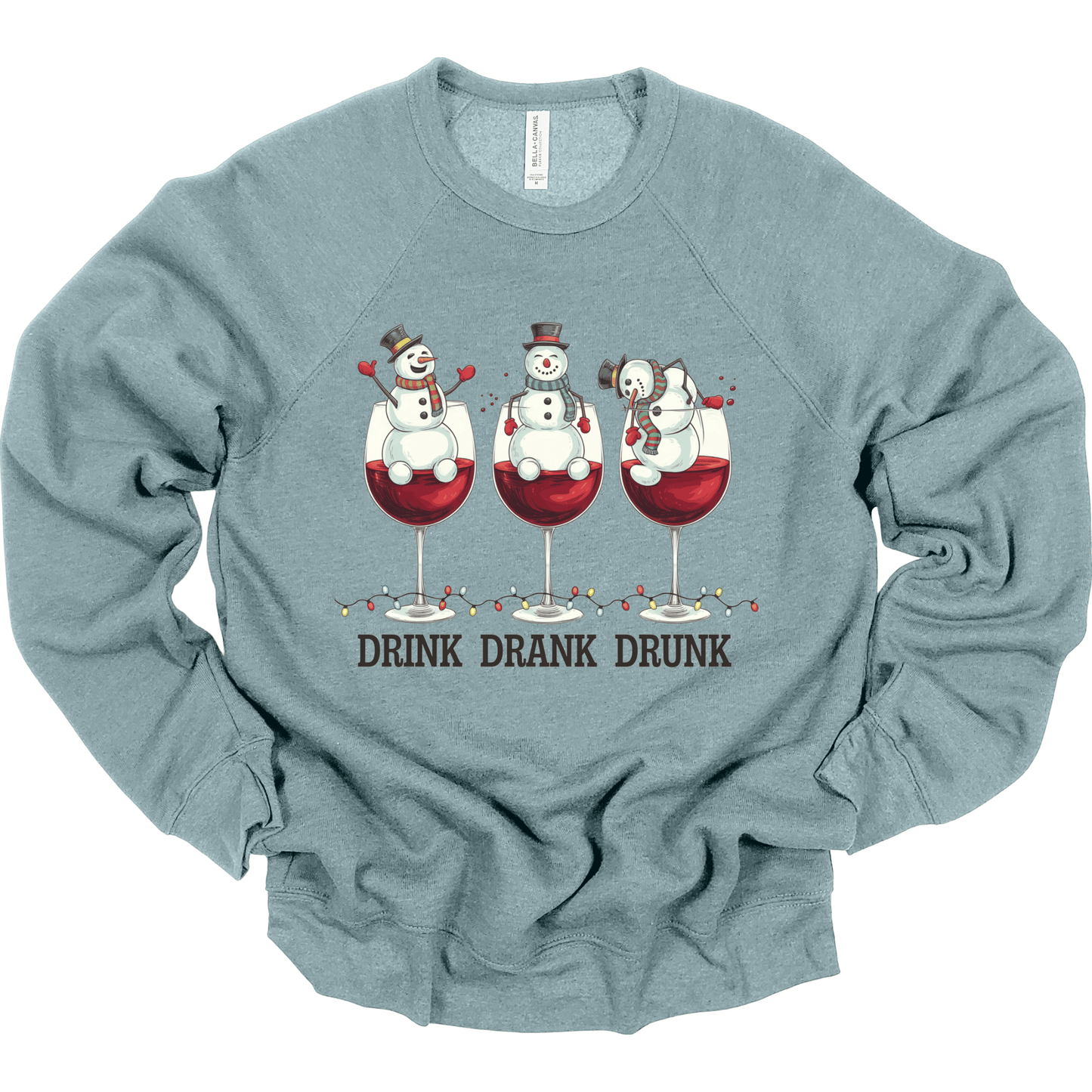 Drink Drank Drunk Snowman Wine Glasses