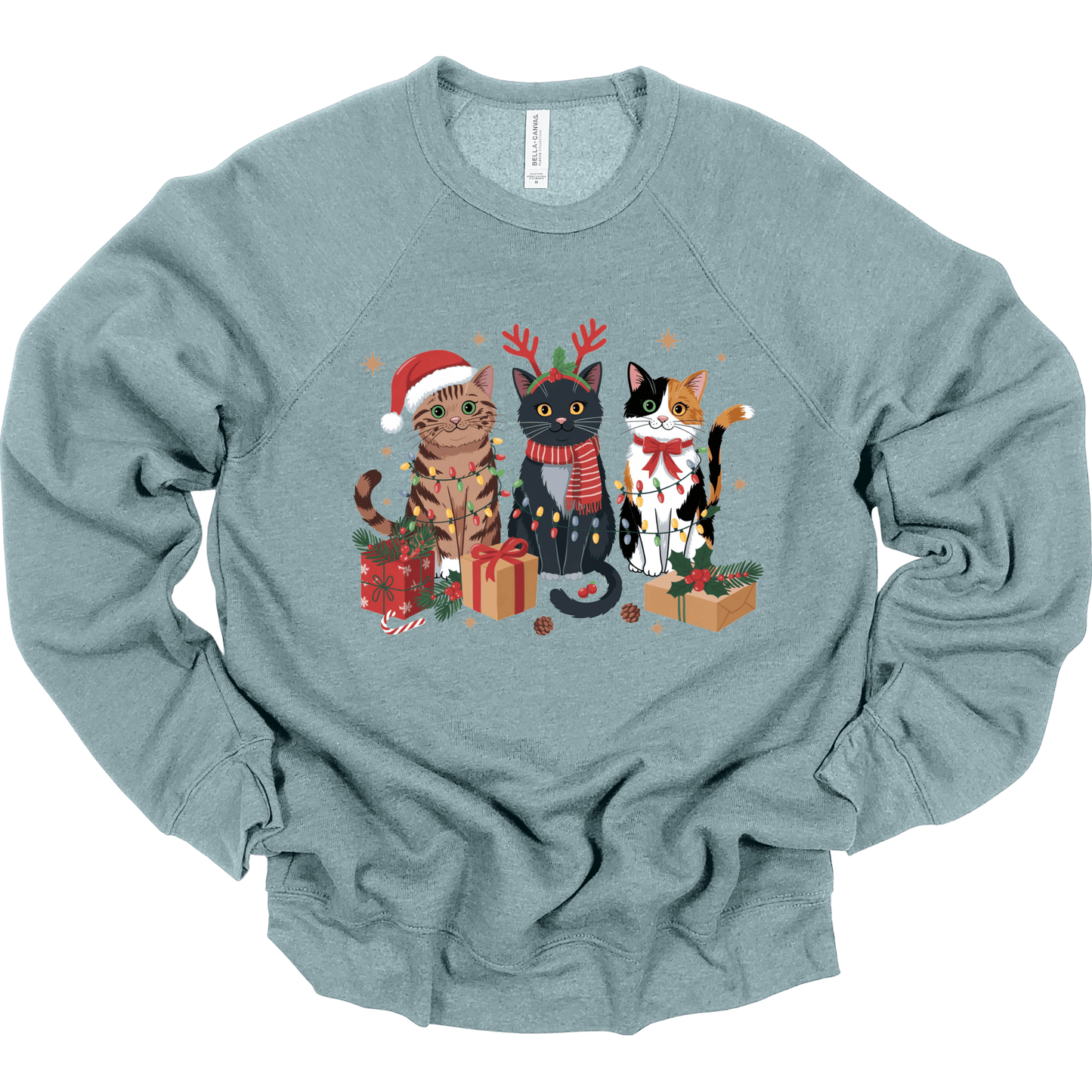Meowy Christmas - Cute Holiday Cats with Lights & Gifts