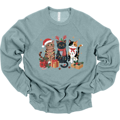 Meowy Christmas - Cute Holiday Cats with Lights & Gifts