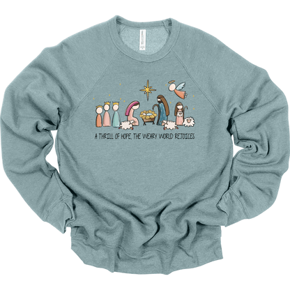 A Thrill of Hope Pastel Nativity Scene