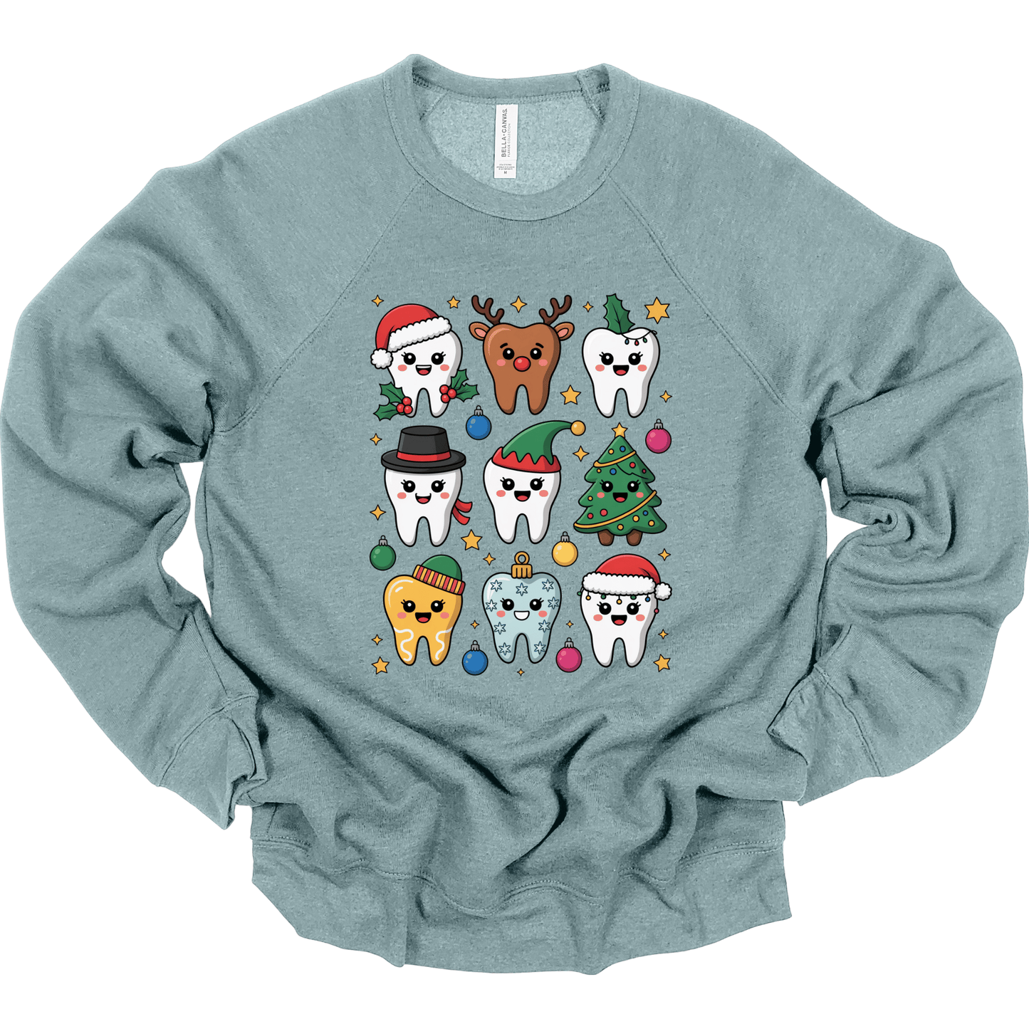 Cute Christmas Tooth Characters | Dental Holiday Shirt