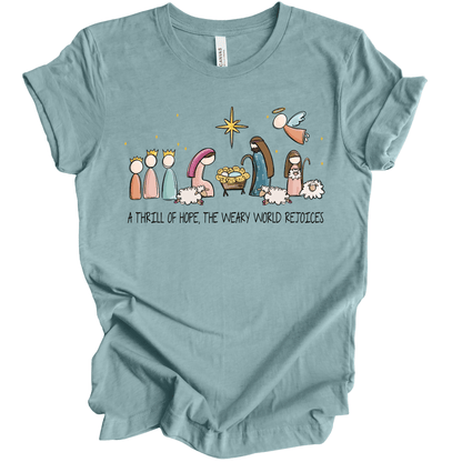 A Thrill of Hope Pastel Nativity Scene