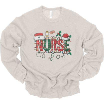 Christmas Nurse Plaid Lights