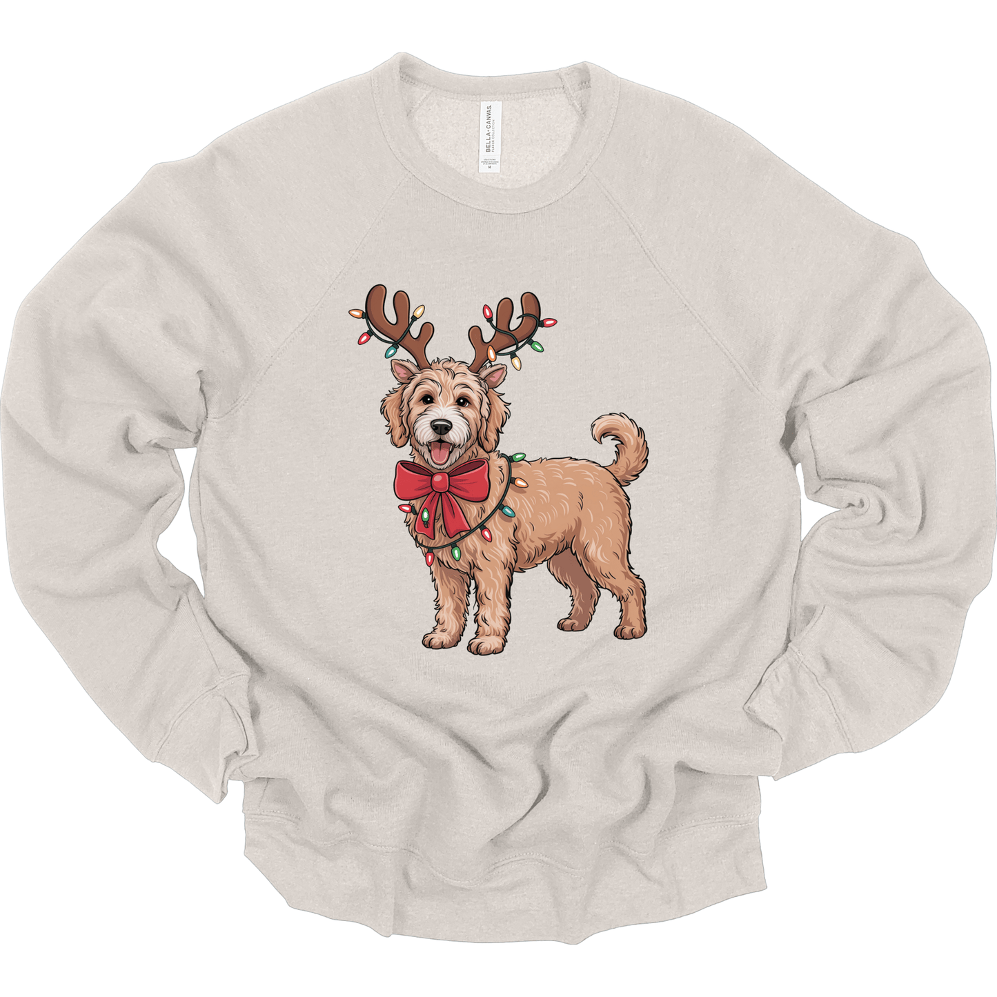 Goldendoodle Reindeer