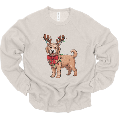 Goldendoodle Reindeer
