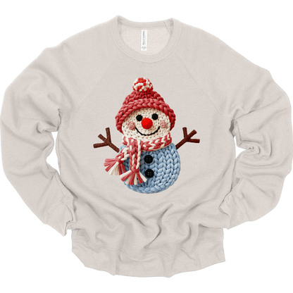 Faux Knit Winter Snowman