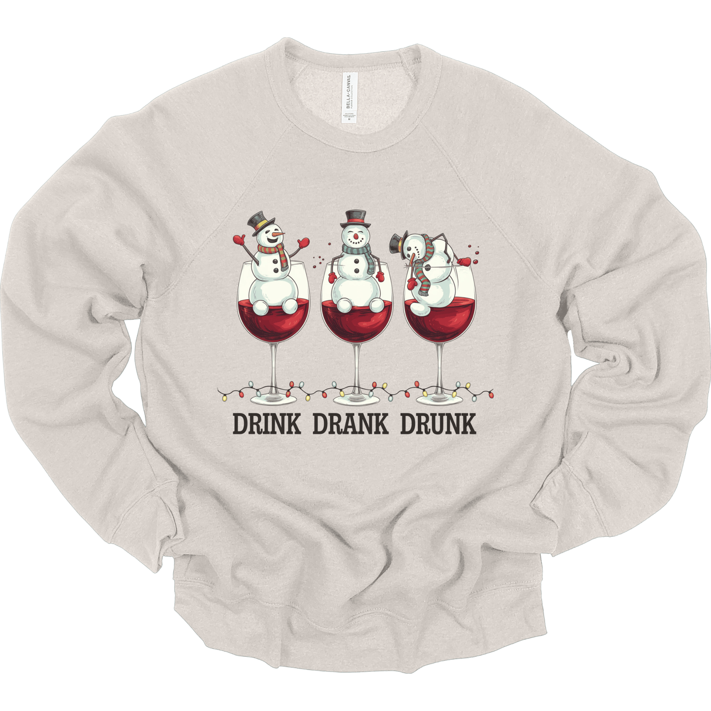 Drink Drank Drunk Snowman Wine Glasses