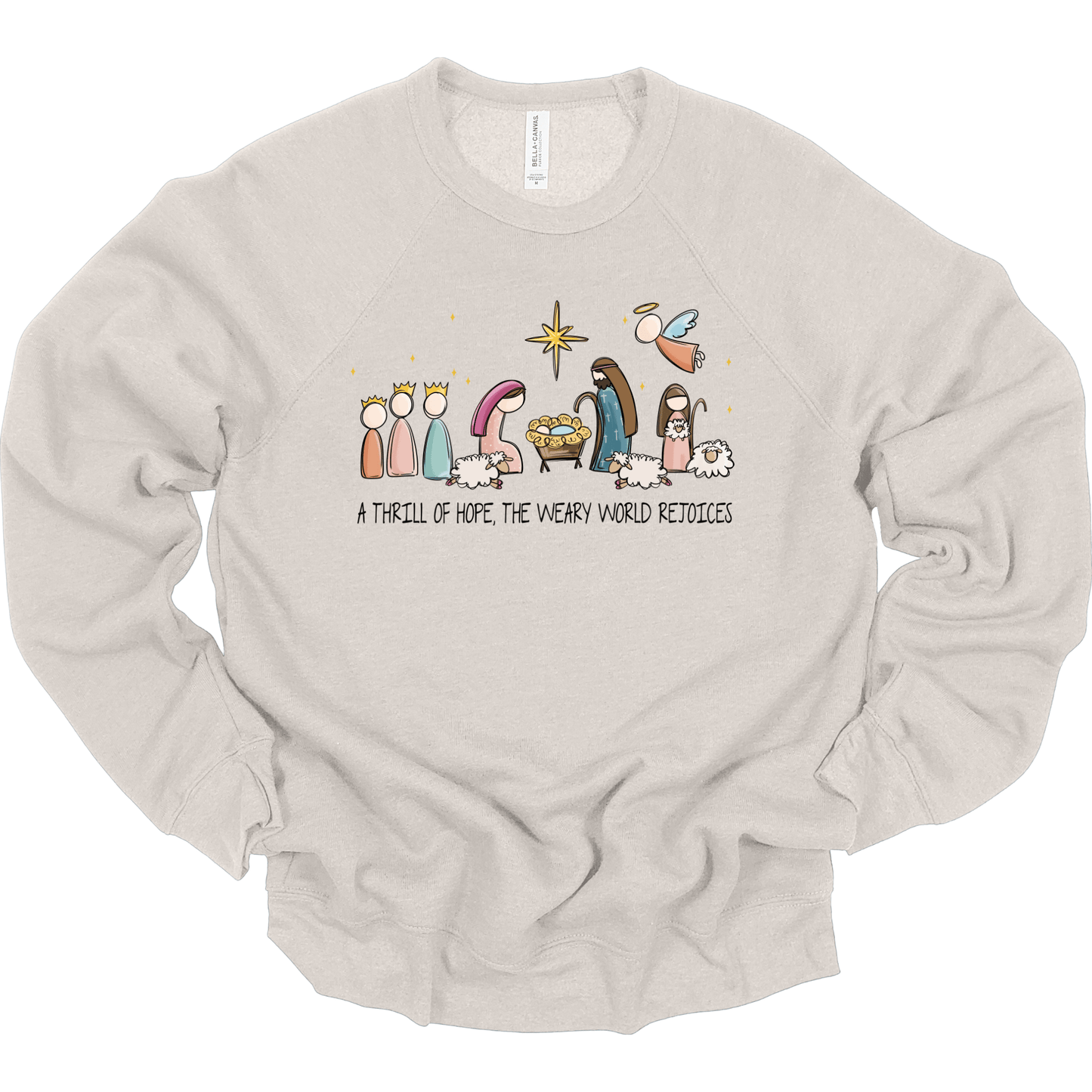 A Thrill of Hope Pastel Nativity Scene