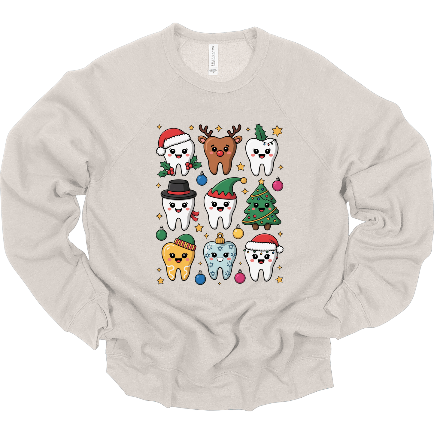 Cute Christmas Tooth Characters | Dental Holiday Shirt