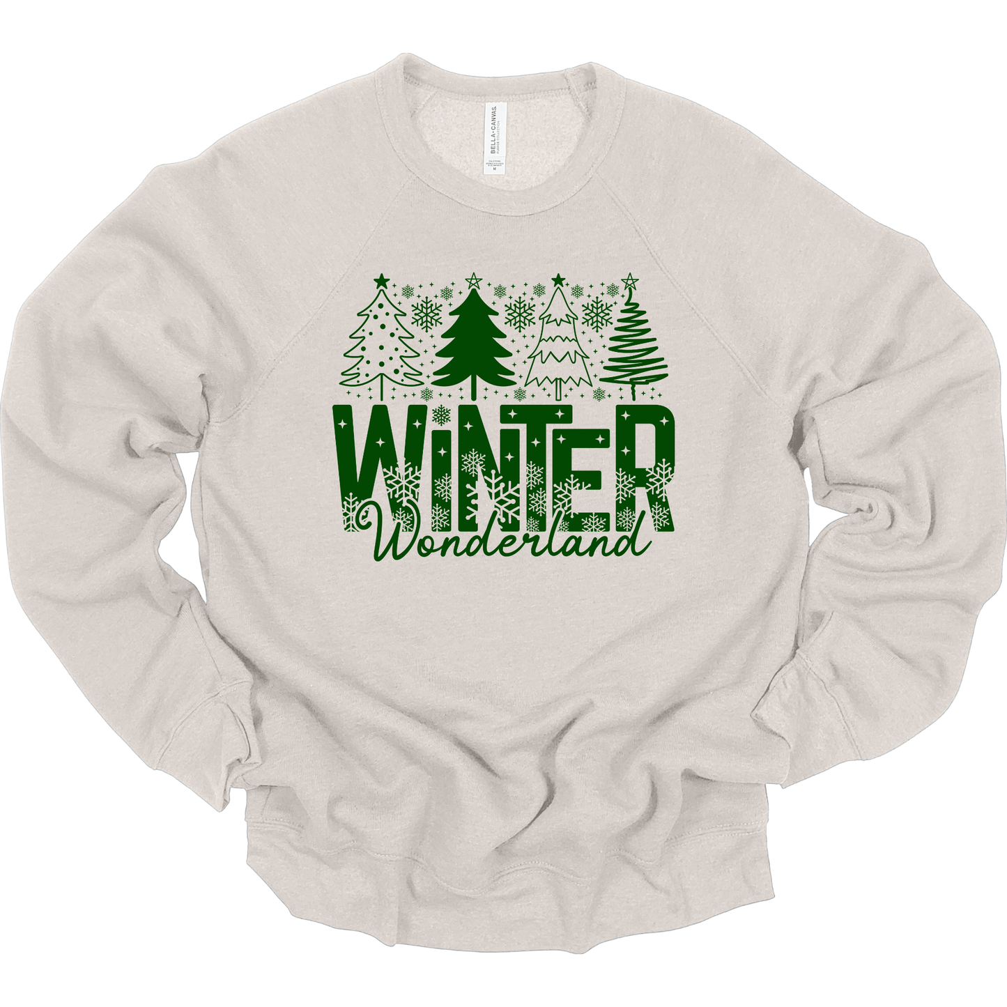Winter Wonderland Green Christmas Trees
