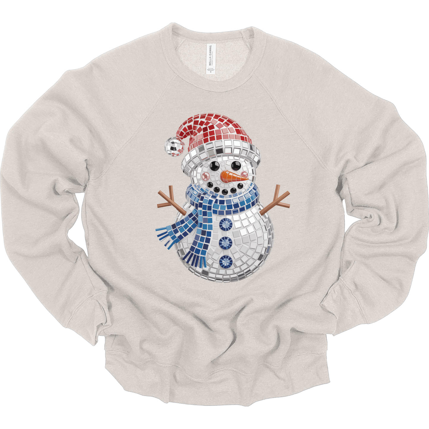 Faux Bling Mosaic Snowman