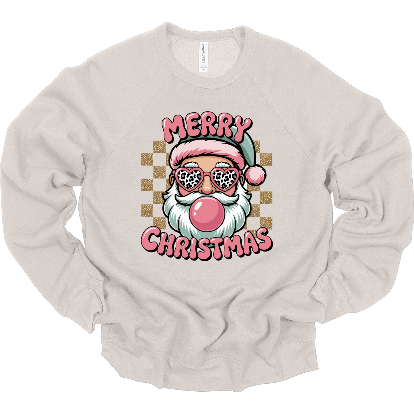 Merry Christmas Retro Bubblegum Santa