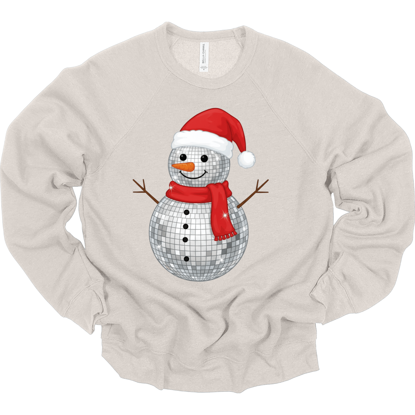 Faux Disco Ball Snowman