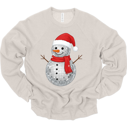 Faux Disco Ball Snowman