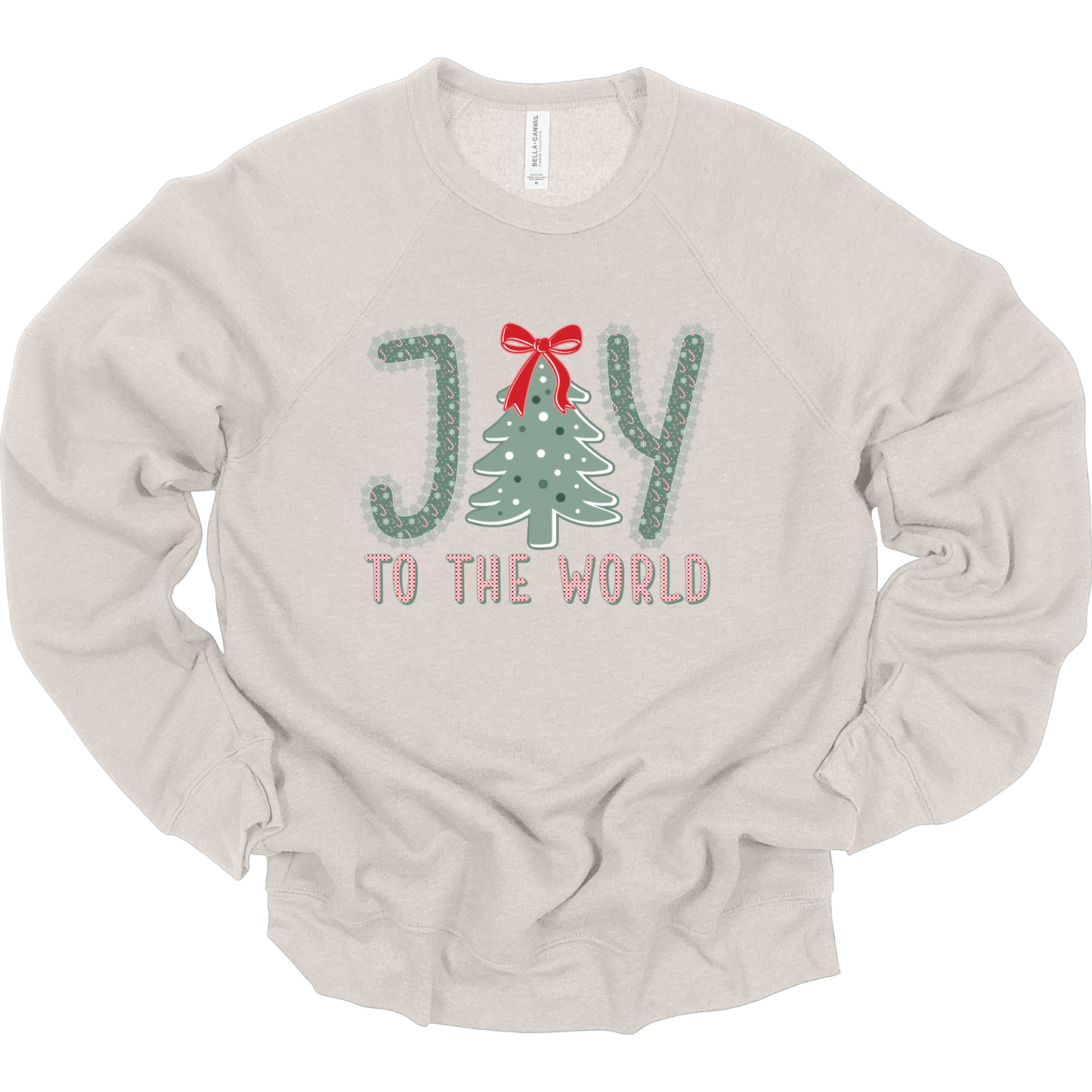 Joy to the World – Candy Cane Letters & Bow Tree