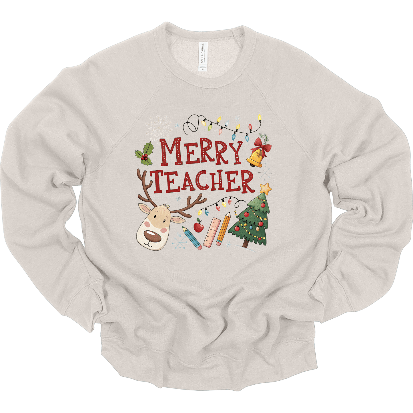 Merry Teacher – Cute Reindeer & Classroom Holiday Lights