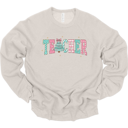 Teacher Christmas Preppy Pastel