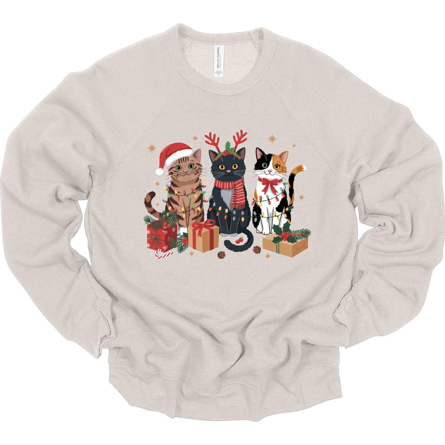 Meowy Christmas - Cute Holiday Cats with Lights & Gifts