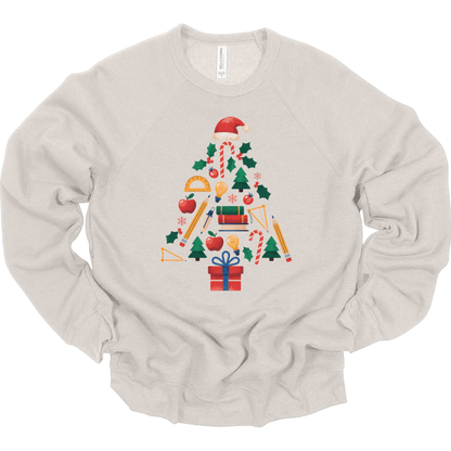 Teacher Christmas Tree – Books, Pencils & Apples Classroom