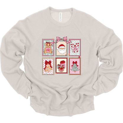 Christmas Postage: Retro Holiday Stamps with Santa, Bear & Treats