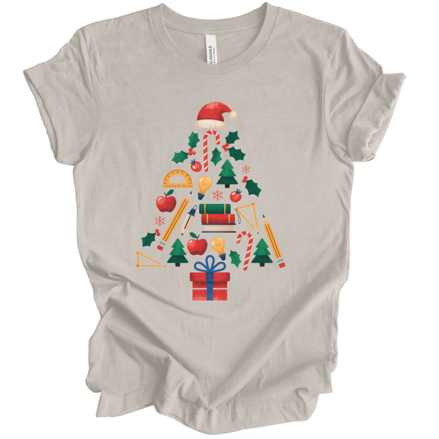 Teacher Christmas Tree – Books, Pencils & Apples Classroom