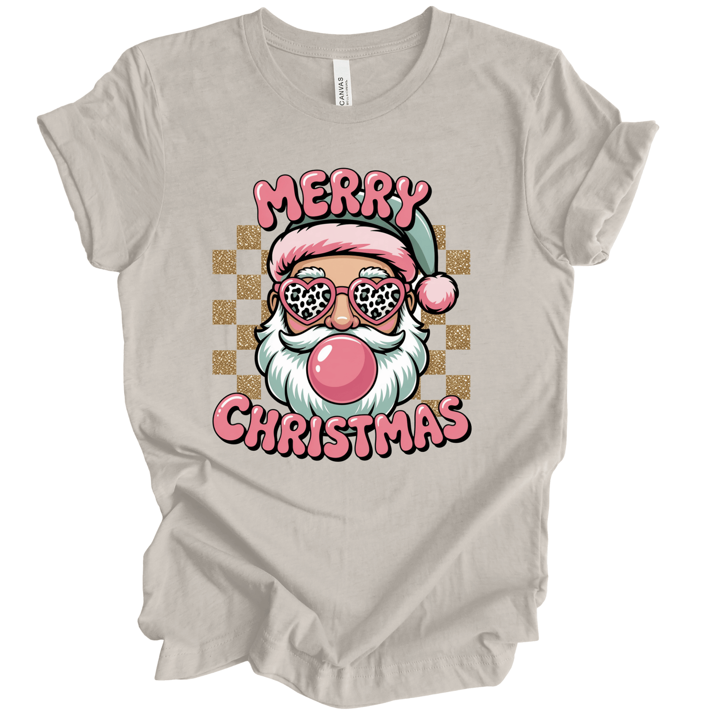 Merry Christmas Retro Bubblegum Santa