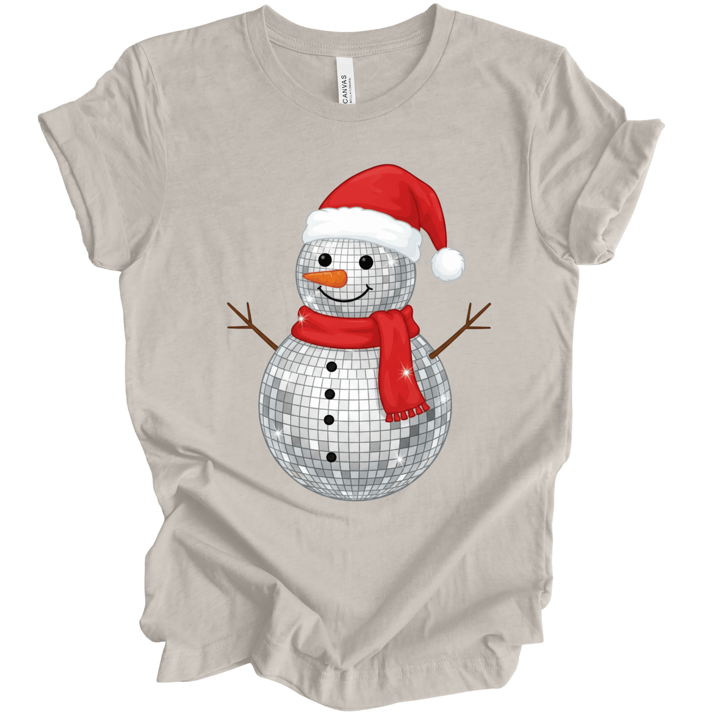 Faux Disco Ball Snowman