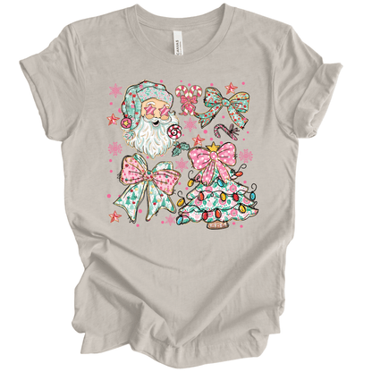 Pastel Santa Christmas Collage