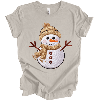 Faux Cozy Crochet Snowman