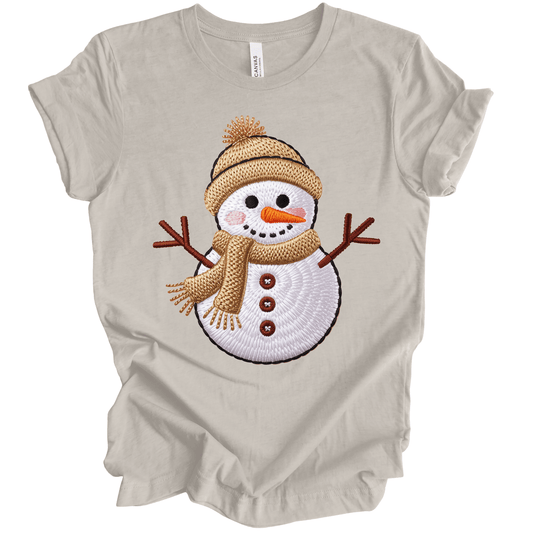 Faux Cozy Crochet Snowman