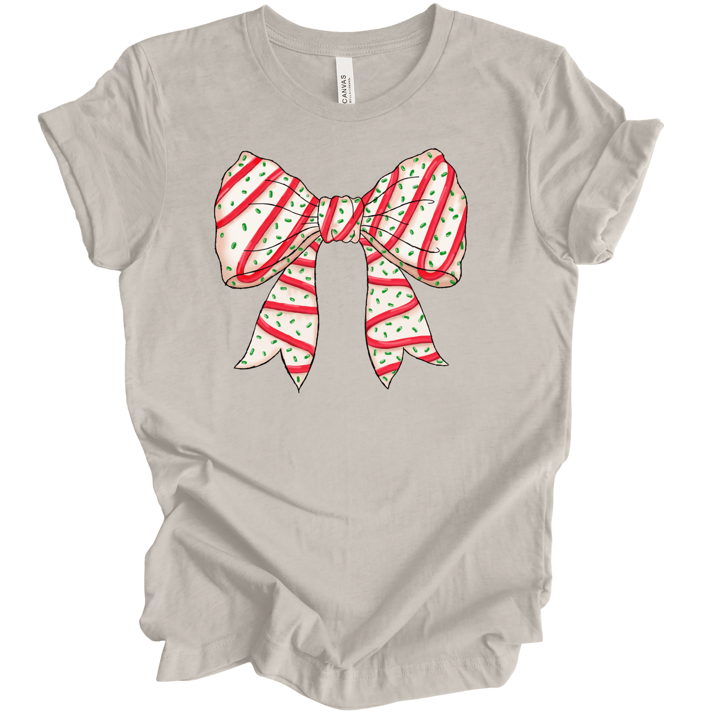 Christmas Tree Cake Coquette Bow