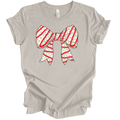 Christmas Tree Cake Coquette Bow