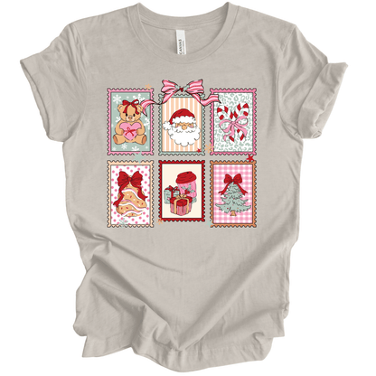 Christmas Postage: Retro Holiday Stamps with Santa, Bear & Treats