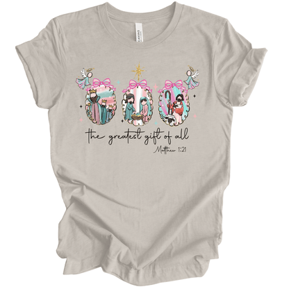 Pastel Nativity: Holy Family, Shepherd & Wise Men Ornaments