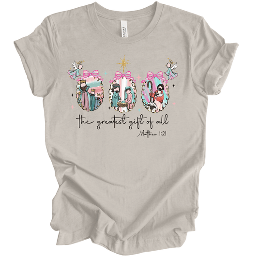 Pastel Nativity: Holy Family, Shepherd & Wise Men Ornaments