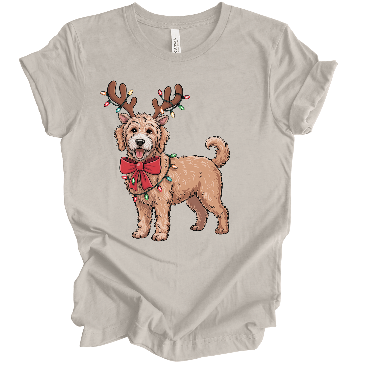 Goldendoodle Reindeer