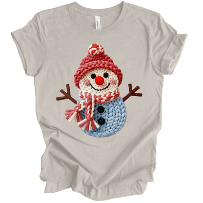 Faux Knit Winter Snowman