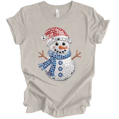 Faux Bling Mosaic Snowman