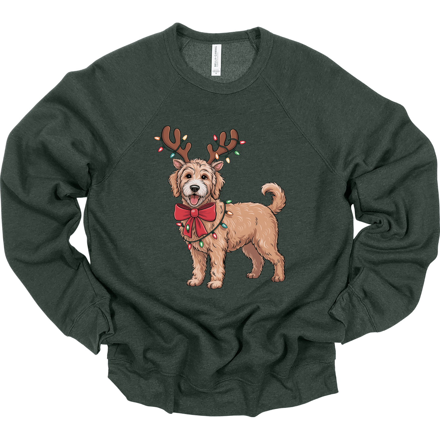 Goldendoodle Reindeer