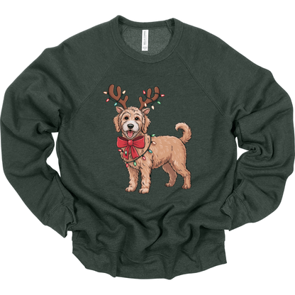Goldendoodle Reindeer