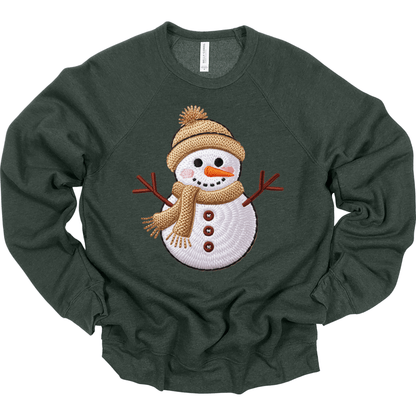 Faux Cozy Crochet Snowman